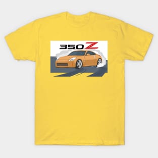 car 350z drift gold orange T-Shirt